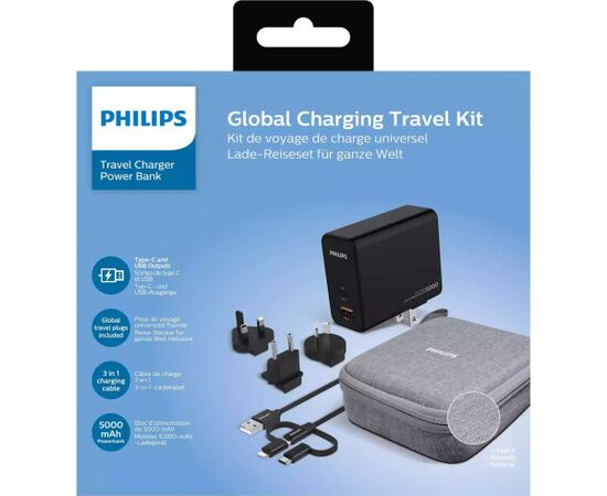 Philips 220 v adapter+powerbank 5000mAh Jaunumi - Datori