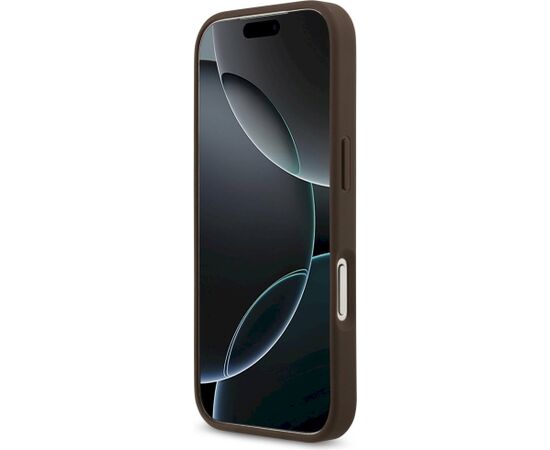Guess 4G Circle Classic Logo MagSafe Aizsargapvalks priekš iPhone 17 Pro / brūns Neoriģinālie Maciņi