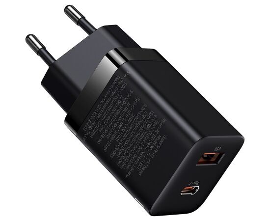 Baseus Super Si PD Lādētājs 30W /  1x C USB Telefonu lādētāji 220v