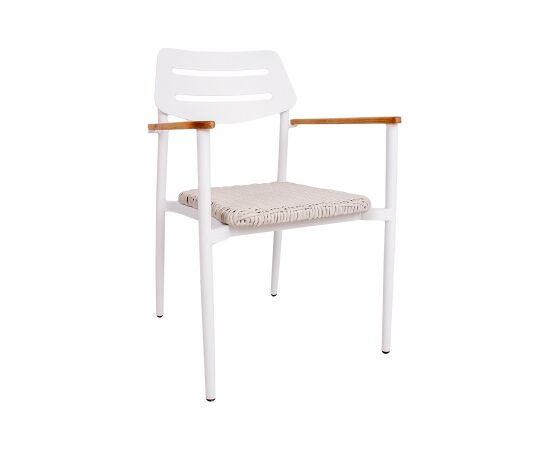Садовый стул WALES 56x60xH82см, белый Dārza galdi
