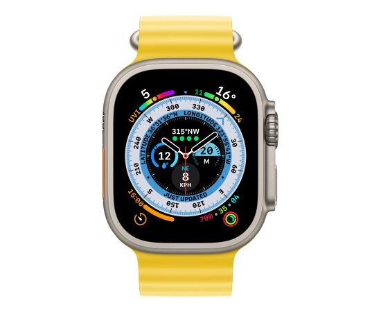 Apple Ocean Band Extension 49 Yellow Smart pūlksteņu aksesuāri