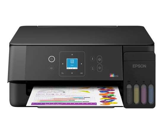 Epson EcoTank L3362 Inkjet Colour Multifuction Printer A4 Wi-Fi Black Струйные многофункциональные устройства 