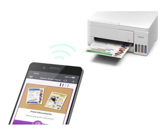 Epson EcoTank L3356 Inkjet Colour Multifuction Printer A4 Wi-Fi White Струйные многофункциональные устройства 
