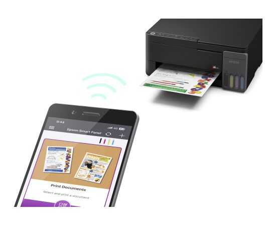 Epson EcoTank L3350 Inkjet Colour Multifuction Printer A4 Wi-Fi Black Струйные многофункциональные устройства 