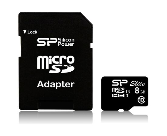 Silicon Power Elite UHS-I 16 GB MicroSDHC Flash memory class 10 SD adapter Atmiņas kartes micro SD SDHC