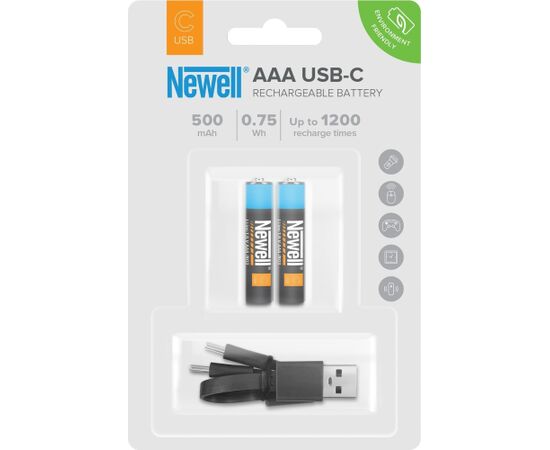 Akumulators Newell AAA USB-C 500 mAh 2 gb Новинки Компьютерная техника