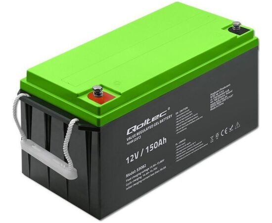 Qoltec AKUMULATORS  | 12V | 150Ah | GEL Новинки Компьютерная техника
