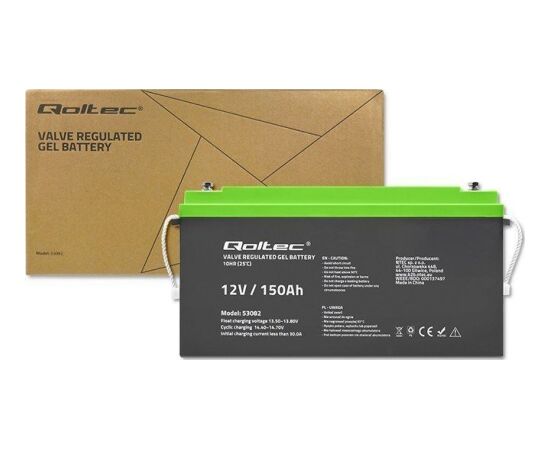 Qoltec AKUMULATORS  | 12V | 150Ah | GEL Новинки Компьютерная техника