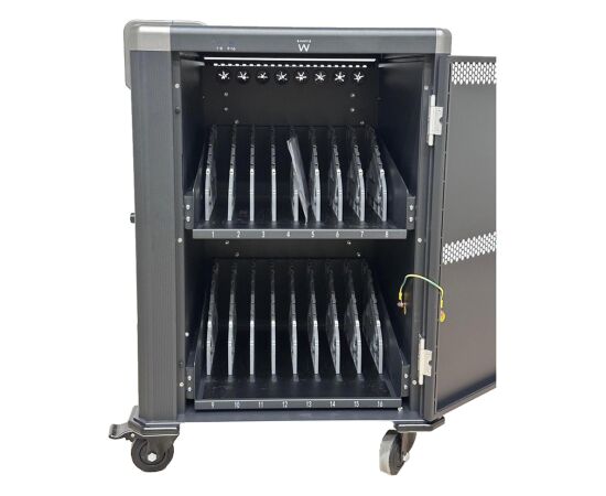 Ewent EW1703 portable device management cart/cabinet Black, Grey Telefonu lādētāji 220v