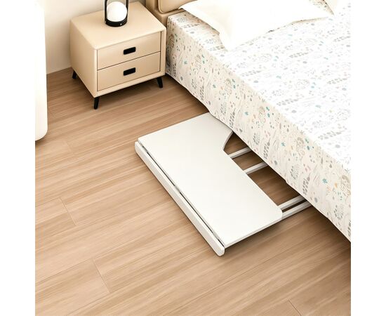 Maclean Folding Desk, White, Mobile, 100x65 cm, max. 50 kg, Corner, L-Shaped, MC-1250 L/W Jaunumi -Dārzam