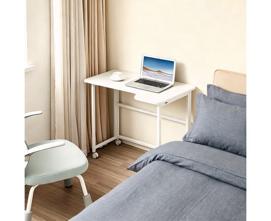Maclean Folding Desk, White, Mobile, 100x65 cm, max. 50 kg, Corner, L-Shaped, MC-1250 L/W Jaunumi -Dārzam