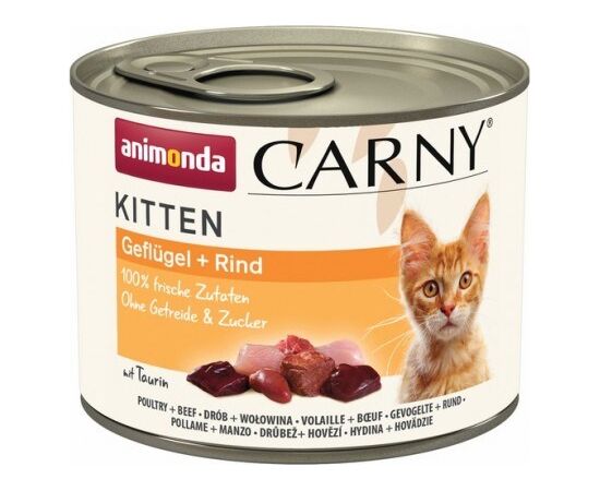 ANIMONDA Carny Kitten Poultry Beef - wet cat food - 200 g Barība