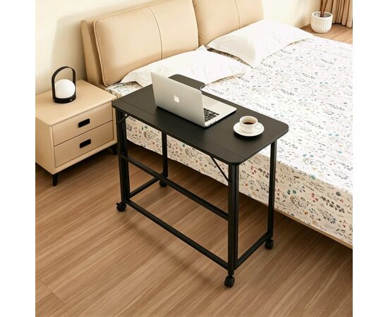 Maclean Folding Desk, Black, Mobile, 100x65 cm, max. 50 kg, Corner, L-Shaped, MC-1250 L/B Jaunumi -Dārzam
