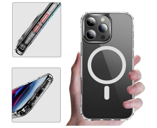 Perfectionists Clear Mag Case Apple iPhone 15 Pro clear Neoriģinālie Maciņi