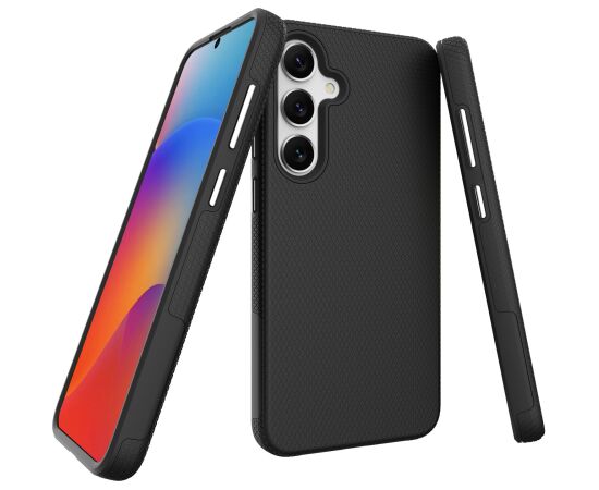 Perfectionists Triangle Case Samsung A366 A36 5G black Neoriģinālie Maciņi