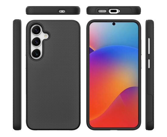 Perfectionists Triangle Case Samsung A366 A36 5G black Neoriģinālie Maciņi