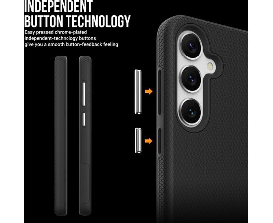 Perfectionists Triangle Case Samsung A366 A36 5G black Neoriģinālie Maciņi