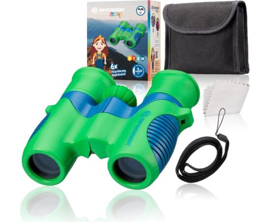 Bresser Junior 6x21 binoklis bērniem (zaļš) Бинокли