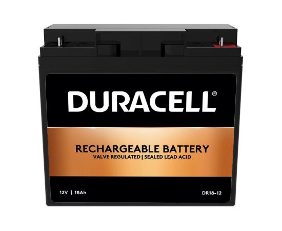 BATTERY 12V 18AH VRLA/DR18-12 DURACELL UPS Nepārtrauktā barošana
