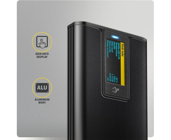SSD ACC ENCLOSURE M.2 NVME/SATA USB-C EEM2-SD2B AXAGON Аксессуары для компонентов