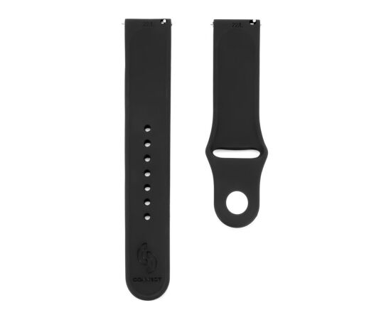 Connect   22mm Silicone Loop Watch Strap (130mm M/L) Black Smart pūlksteņu aksesuāri