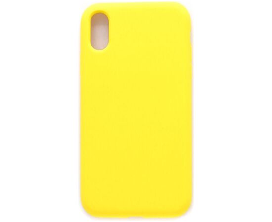 Evelatus Apple  iPhone Xs Premium Soft Touch Silicone Case Light Yellow Neoriģinālie Maciņi