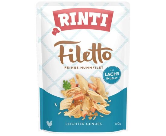 RINTI Filetto Chicken fillet with salmon - wet dog food - 100g Suņu barība