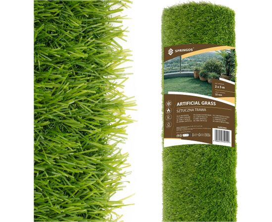 Springos Искусственная трава 2 x 5 м GA0264 Новости, мебель, дом