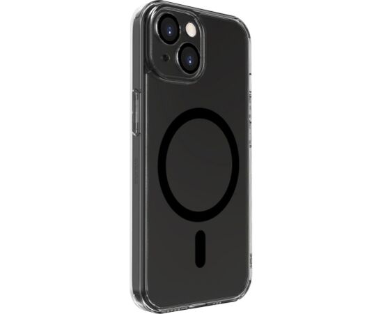 Evelatus Apple  iPhone 15 Clear Case With MagSafe and Camera Protection Transparent Black Neoriģinālie Maciņi