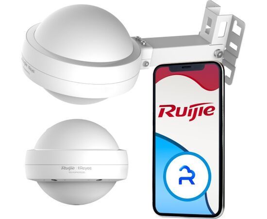 Ruijie Access Point Reyee AC1300 | Wi-Fi 5 - 802.11ac - 1267Mbps | 2 port 1Gbit | PoE++ | IP68 (RG-RAP6202(G)) Access Points
