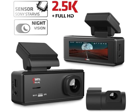 XBLITZ STELLAR PREMIUM VIDEO RECORDER WITH STARVIS SENSOR, WI-FI AND GPS Video reģistratori