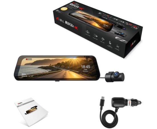 XBLITZ REFLEX 4K DVR 4K HDR PREMIUM CON CÁMARA DE MARCHA ATRÁS, WI-FI Y GPS Video reģistratori