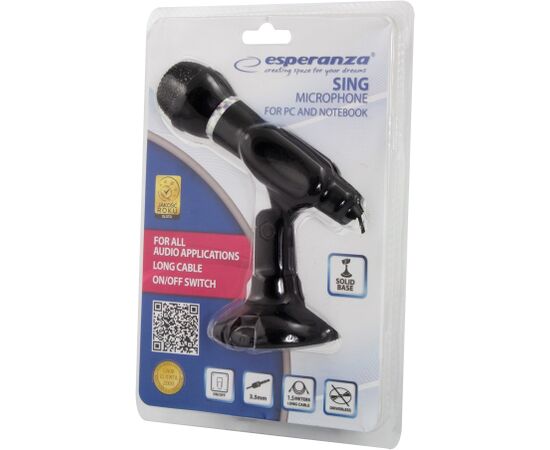 Esperanza EH180 microphone Table microphone Black Mikrofoni