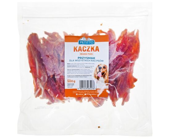 PETITTO Soft duck breast - dog treat - 500 g Uzkodas sunim