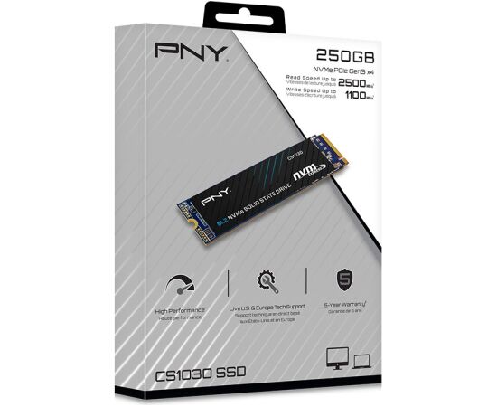 Pny Technologies PNY CS1030 M.2 NVMe 256 GB PCI Express 3.0 Жесткие диски (SSD)