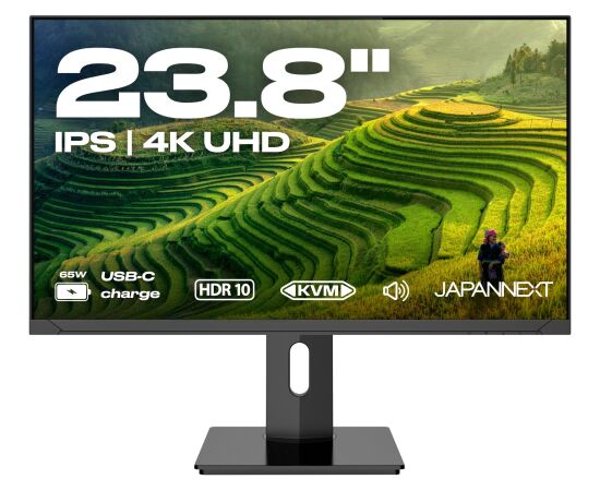 JAPANNEXT 60,5cm JN-IPS2380UHDR-C65W-HSP 16:9 HDMI/DP UHD monitors Monitori