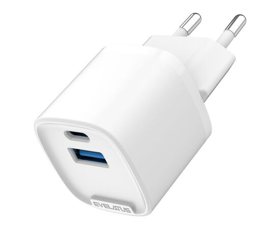 Evelatus   Evelatus QuickVolt  Adapter  20W EU-WH White Telefonu lādētāji 220v