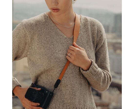 Peak Design camera strap Form Leather Short, amber Foto - Video somas