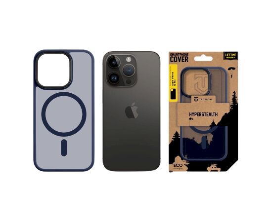 Tactical MagForce Hyperstealth Cover Aizsargapvalks priekš iPhone 14 Pro / dziļi zils Neoriģinālie Maciņi