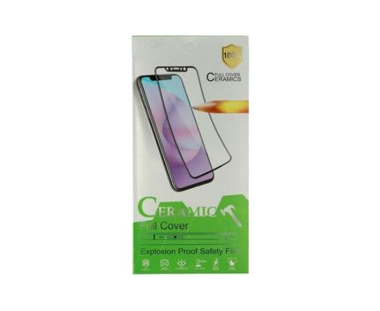 iLike Apple  IPHONE 12/12 PRO HARD CERAMIC TEMPERED GLASS Black Ekrānu aizsardzība