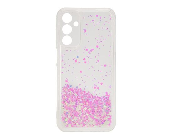 iLike Samsung  Galaxy A15 Silicone Case Water Glitter Light Pink Neoriģinālie Maciņi