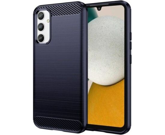iLike Samsung  A34 5G flexible silicone carbon cover Blue Neoriģinālie Maciņi