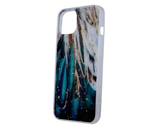 iLike Apple  Gold Glam case for iPhone 14 Pro 6,1 feathers Чехлы - альтернативные