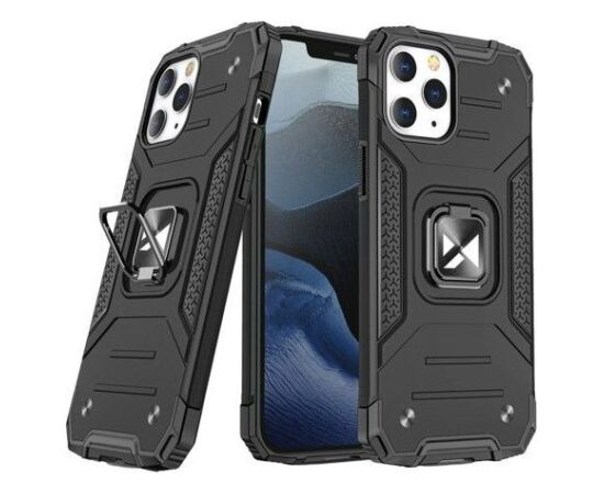 Wozinsky Apple  iPhone 12 Pro Max Ring Armor Case Kickstand Tough Rugged Cover Black Чехлы - альтернативные