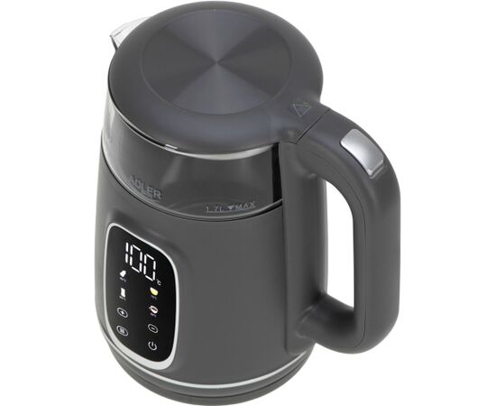 ADLER AD 1305 electric kettle grey silver Tējkannas (elektriskās)