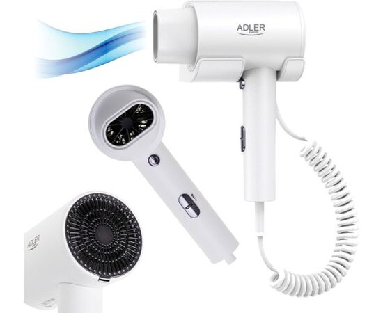 Adler AD 2285w Hotel hair dryer white Matu fēni