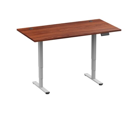 Adjustable Height Table Up Up Bjorn II Gray, Table top M Dark Walnut Biroja galdi