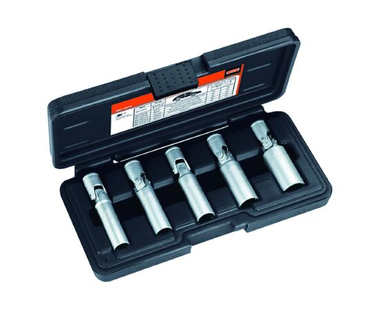 Bahco Universal glow plug bi-hex socket set 8-14mm 1/4" 5 pcs Jaunumi -Dārzam
