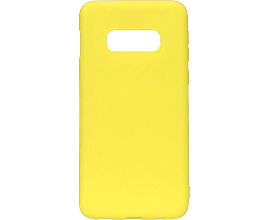 Evelatus Samsung  Galaxy S10e Nano Silicone Case Soft Touch TPU Yellow Neoriģinālie Maciņi