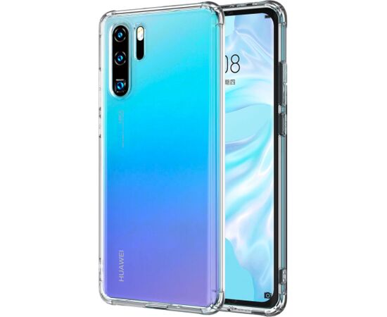 Evelatus Huawei  P30 Pro Military Shockproof Silicone Case TPU Transparent Neoriģinālie Maciņi
